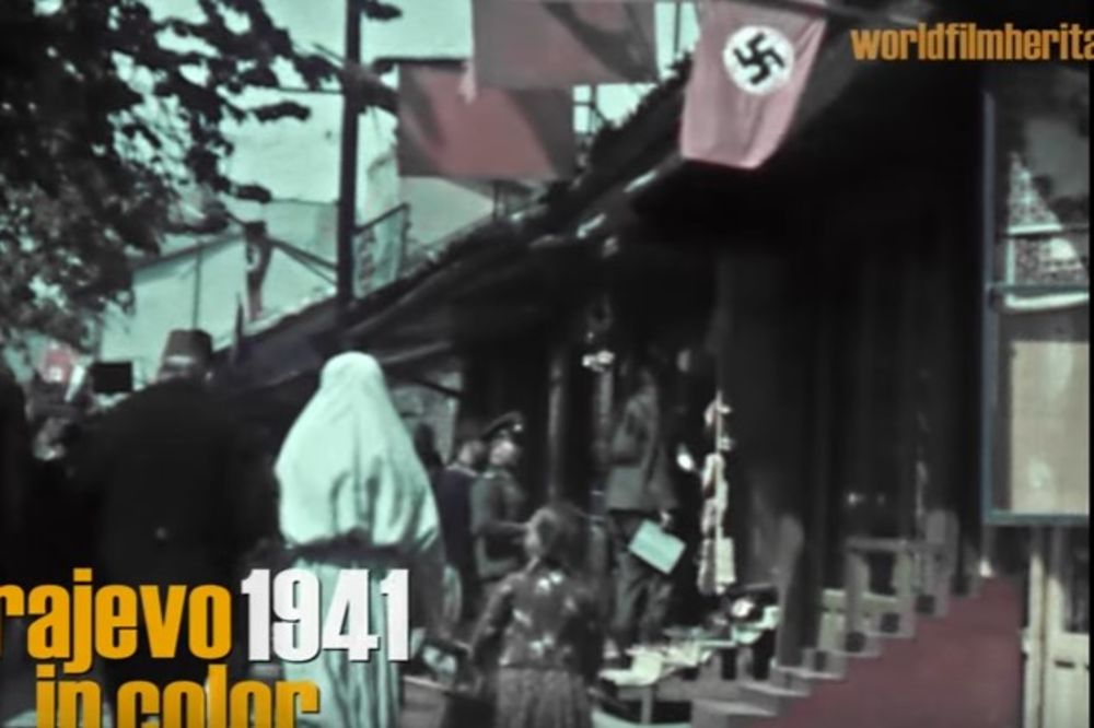 (VIDEO) SARAJEVO OKIĆENO NACISTIČKIM ZASTAVAMA: Pogledajte kako je grad izgledao 1941. godine