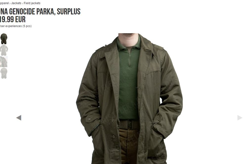 DA SE OSEĆATE UBILAČKI: Finski sajt prodaje JNA genocidne jakne iz srpskih zaliha
