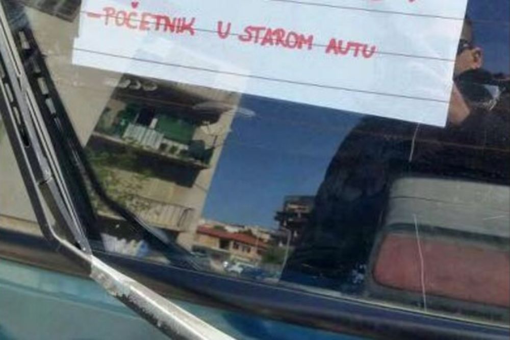 HRVATICA SE DOSETILA: Početnica u vožnji poslala HIT poruku ostalim učesnicima u saobraćaju
