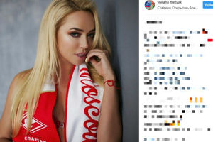 (FOTO) RUSKA BOGINJA: Nijedan navijač Spartaka iz Moskve nije ostao imun na njenu lepotu