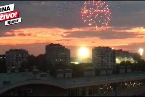 (VIDEO) GROBARI ZAPALILI NEBO IZNAD BEOGRADA: Vatromet navijača Partizana iz do sada neviđenog ugla