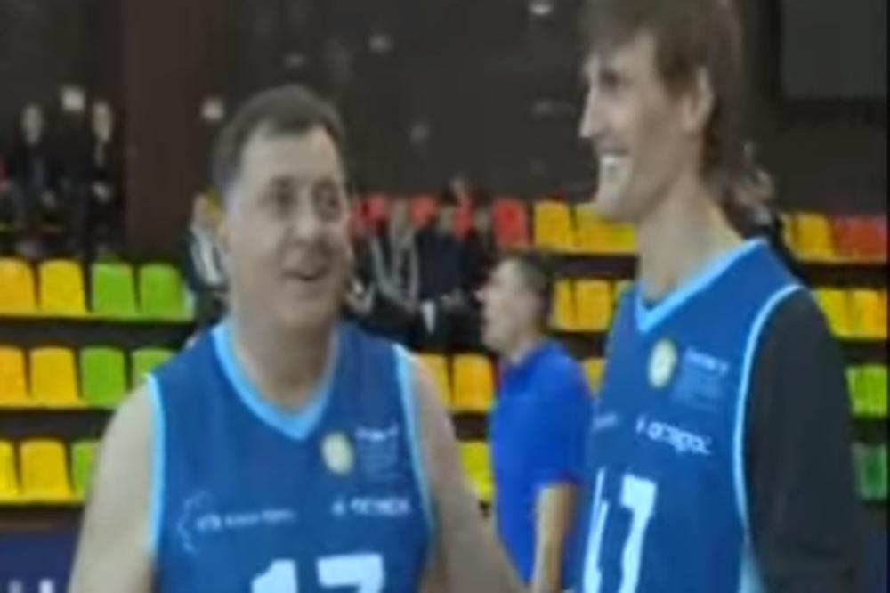 (VIDEO) PRIHVATIO POZIV KIRILENKA: Milorad Dodik igrao košarku sa slavnom NBA zvezdom