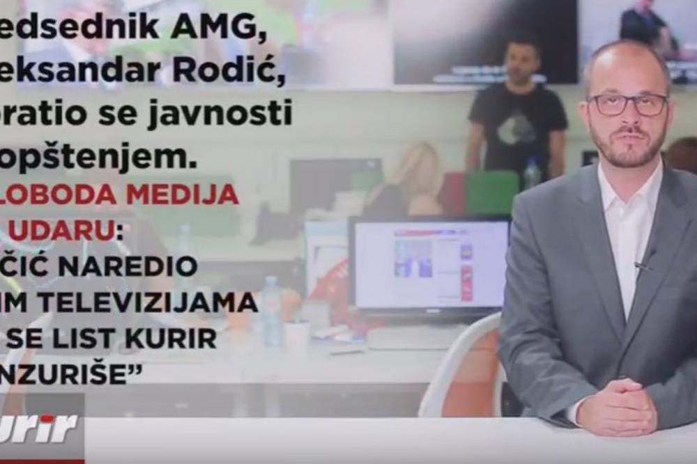 KURIR TV VESTI SLOBODA MEDIJA NA UDARU: Vučić naredio svim televizijama da se list Kurir cenzuriše