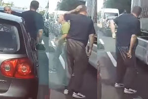 (VIDEO) BRUTALNO PREBIJANJE NA ZAGREBAČKOM ASFALTU: Izvukli vozača iz kamiona i pretukli ga!