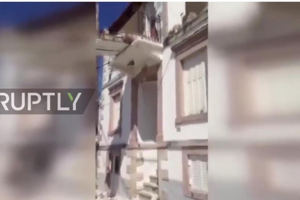 (VIDEO) OSTRVO LEZBOS POGODIO ZEMLJOTRES: Sravljene desetine kuća, poginula žena
