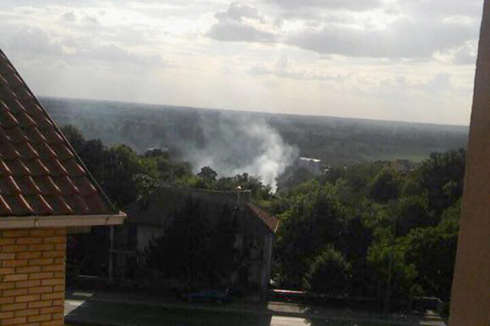 (KURIR TV) POŽAR U ŽARKOVU: Zapalila se trava, gust beli dim se nadvio nad naseljem
