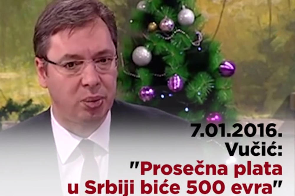 (ANKETA) Izaberite najveću laž diktatora Vučića! LAŽ BROJ 2: Prosečna plata u Srbiji biće 500 evra!