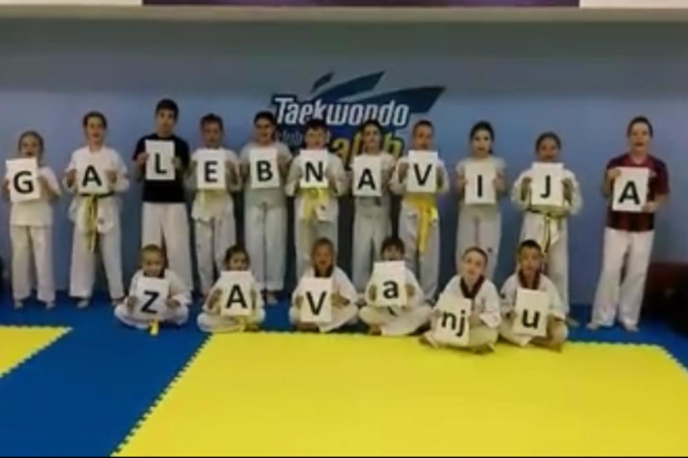 (VIDEO) PODRŠKA IZ BEOGRADA: Pogledajte kako Galebani navijaju za srpske tekvondiste na SP