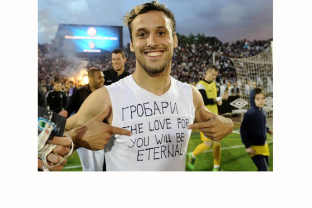 (FOTO) LEONARDO OBRADOVAO GROBARE: Evo šta je Brazilac poručio navijačima Partizana