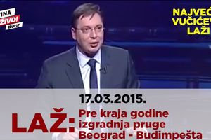 ČITAOCI KURIRA GLASAJU ZA NAJVEĆU LAŽ VUČIĆA Laž broj 8: Počećemo prugu Beograd-Budimpešta do kraja 2015.