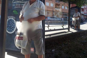 (FOTO) STRAŠNA SCENA USRED BEOGRADA: Stariji čovek izvadio polni organ na autobuskom stajalištu i zurio u ženu