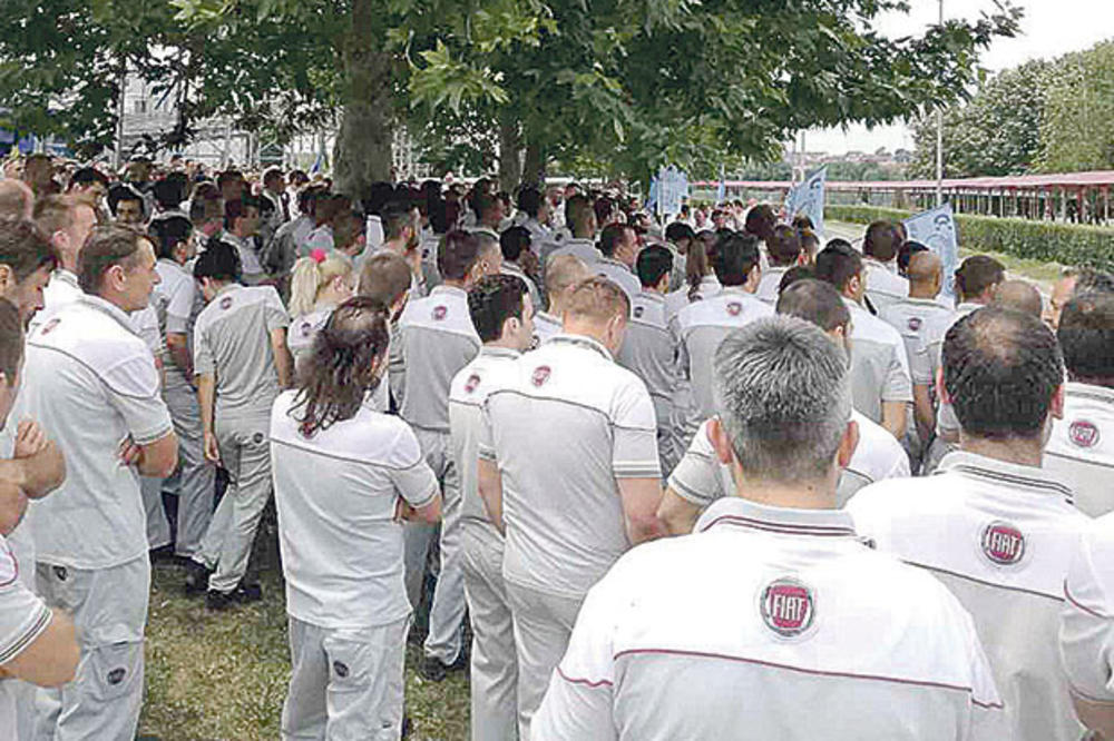 TENZIJE: Italijanski radnici podržali štrajkače Fijata u Kragujevcu!