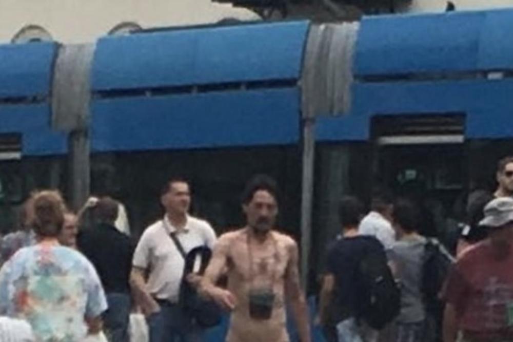 (FOTO) ZAGREPČANI OSTALI U ŠOKU: Muškarac potpuno go izašao iz tramvaja i prošetao ulicom