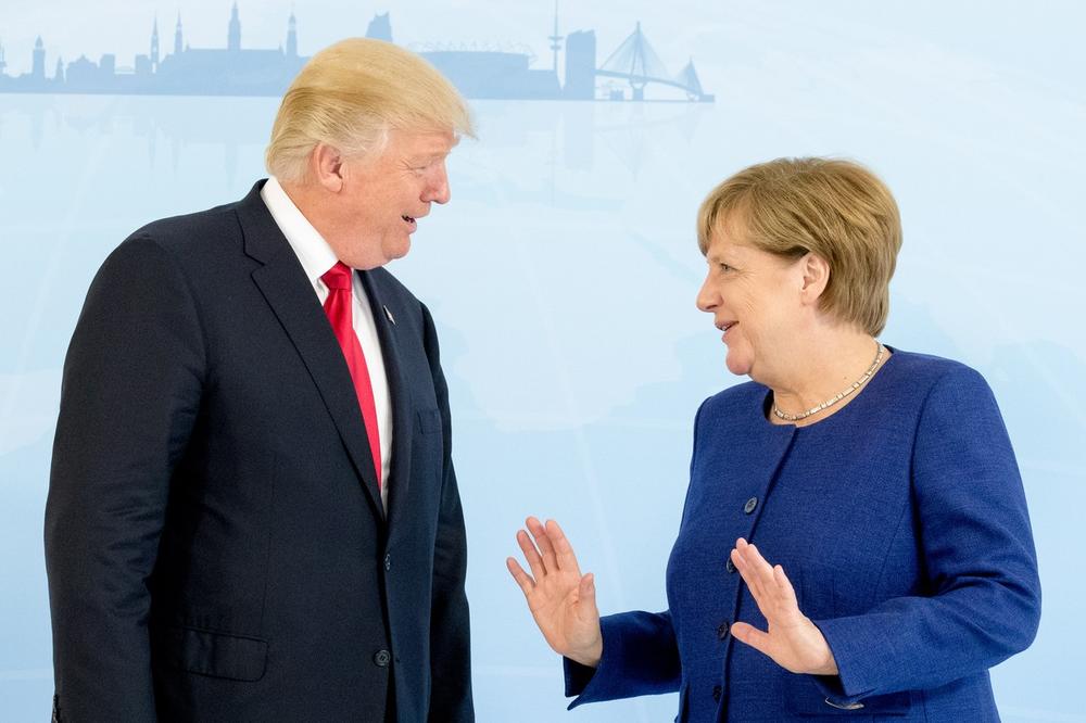 SUDAR TITANA: Angela Merkel i Donald Tramp raspravljali o Severnoj Koreji, Bliskom istoku i Ukrajini