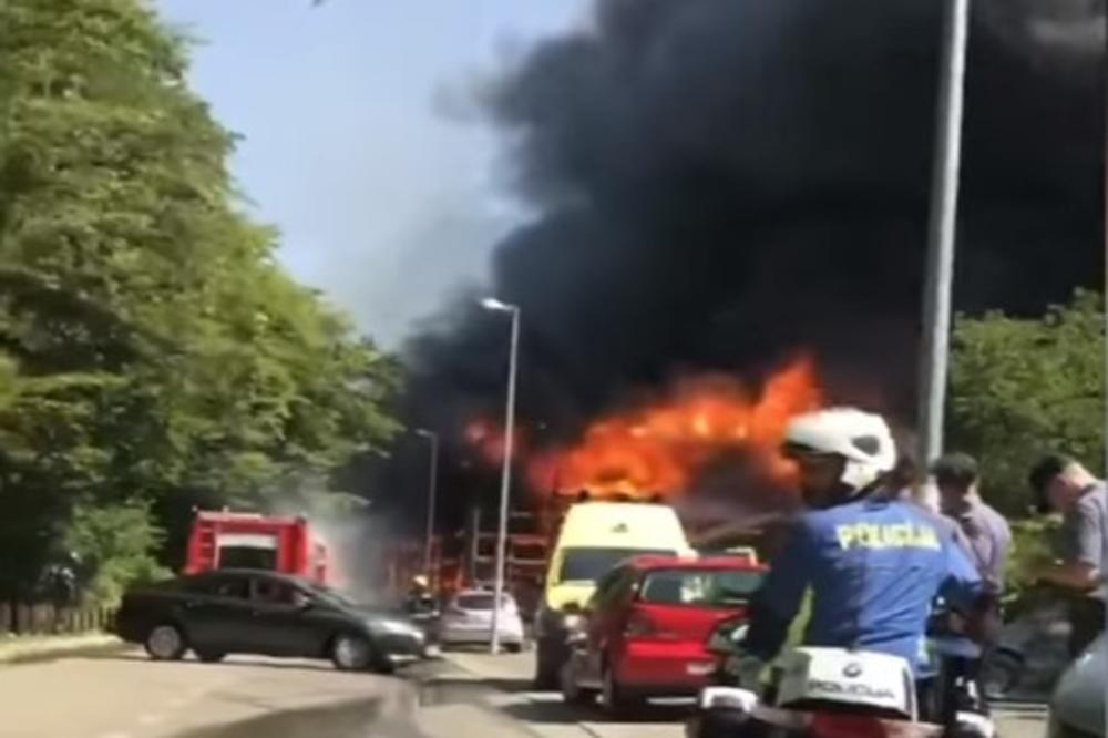 (VIDEO) VATRA GUTA SPORTSKI CENTAR: Vatrogasci nemoćni, petorica završila u bolnici
