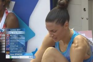 (VIDEO) IVANINA BOLNA GRIMASA: Španovićeva skočila 6.88 pa se povukla zbog povrede