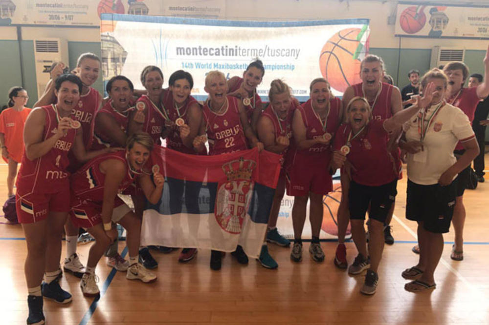 PRVAKINJE EVROPE DRUGE NA SVETU: Srbija 35+ osvojila srebrnu medalju na Svetskom prvenstvu košarkašica u Italiji