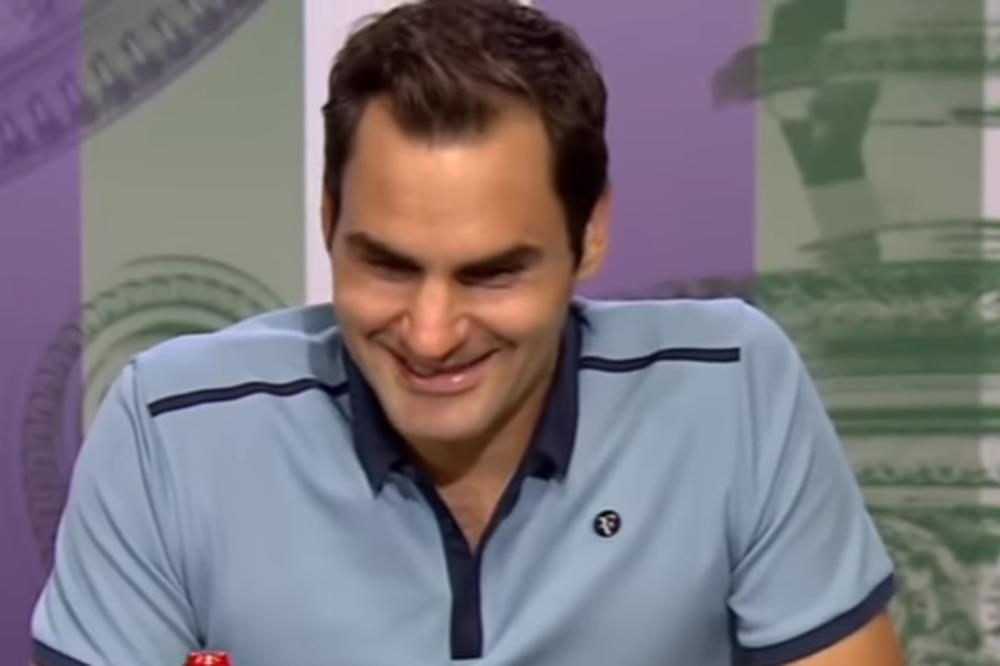 (VIDEO) ŽESTOKO SE IZBLAMIRAO: Kamera uhvatila Rodžera Federera kako priča sam sa sobom