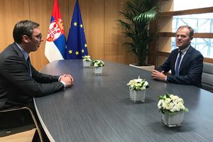 BRISEL: Vučić se sastao sa Tuskom