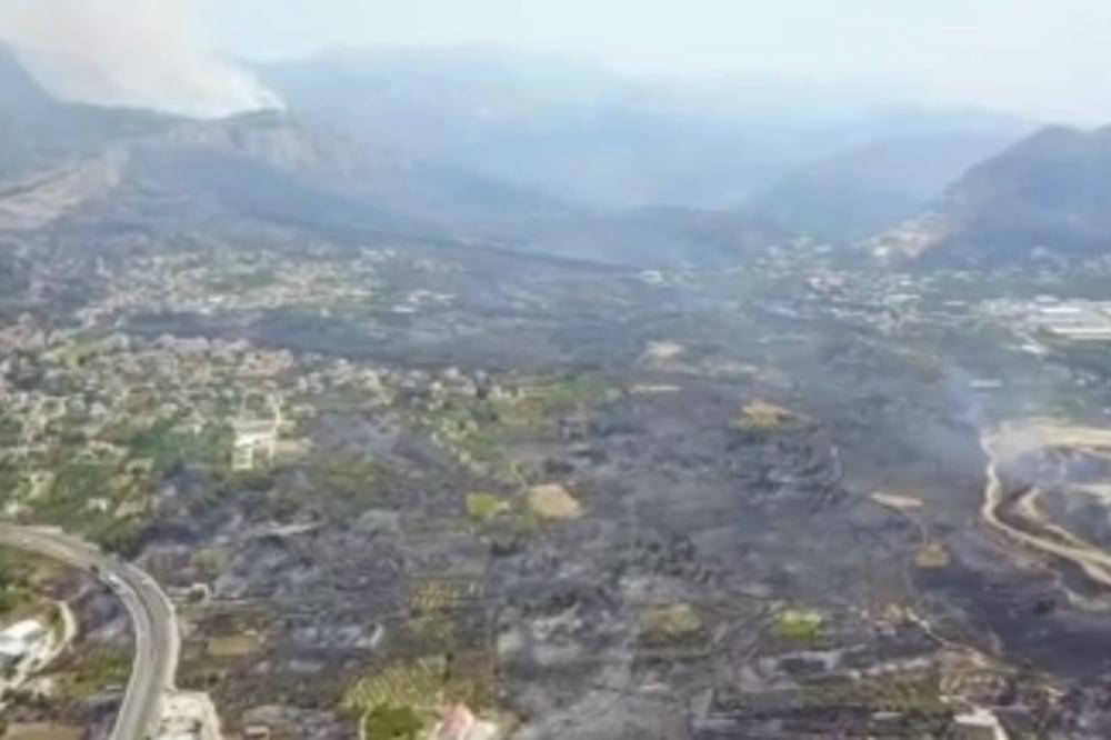 (VIDEO) OSTALI SU SAMO GAREŽ I PUSTOŠ: Pogledajte kako Split izgleda iz vazduha dan posle vatrene kataklizme!