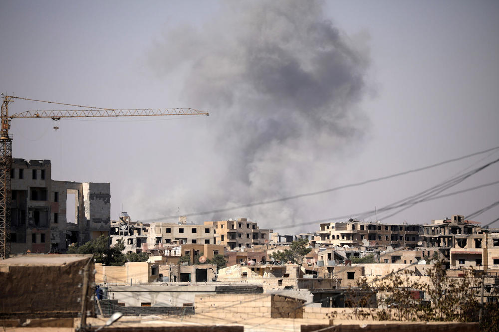 BORBA ZA RAKU: Koalicija gađala uporište islamista fosfornim bombama