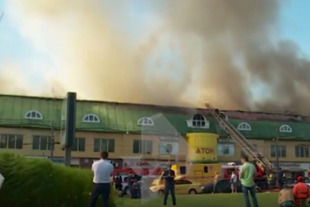 (VIDEO) VELIKI POŽAR U MOSKVI: Vatra se proširila na 1.500 kvadratnih metara