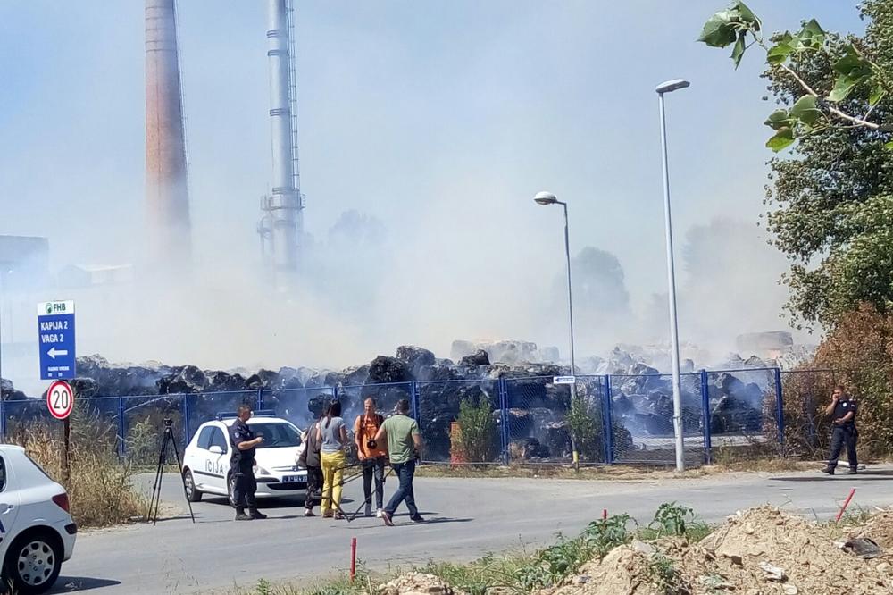 PONOVO GORI FABRIKA KARTONA: Požar na Adi Huji, zapalila se TONA PAPIRA!