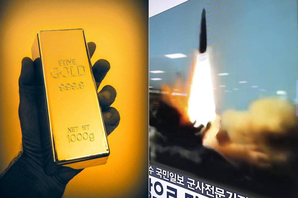 NE SLUTI NA DOBRO: Kimova raketa podigla cenu zlata, a to moglo da znači nešto mnogo gore!