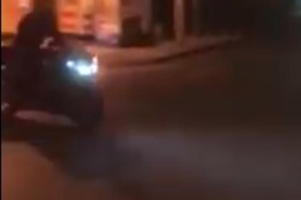 (VIDEO) A BRE DECA MI SPAVAJU PORED PROZORA DOK VI TURIRATE, IMA VAS 50: Pogledajte kako motoristi noću divljaju ulicama Negotina