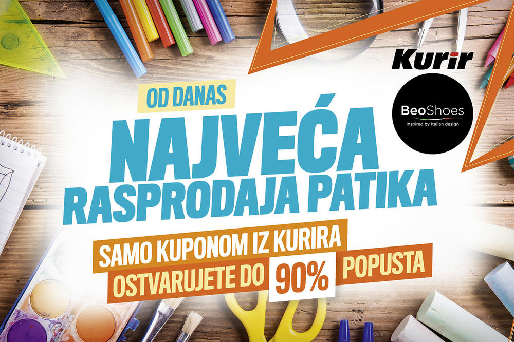 OD DANAS UZ KUPON IZ KURIRA: Kupite patike po cenama sniženim do neverovatnih 90%!