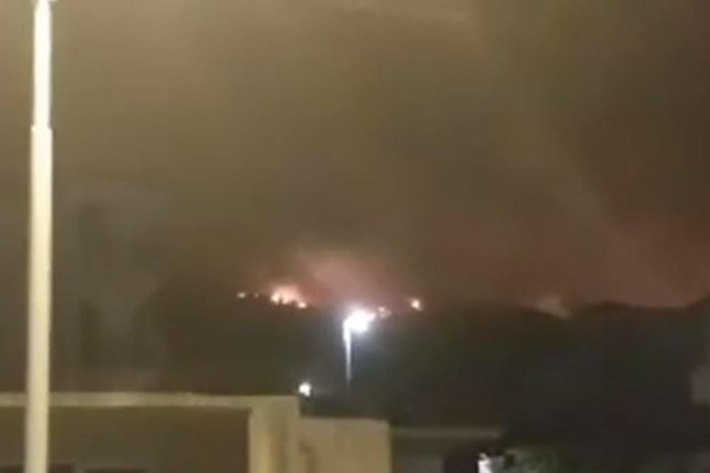 (VIDEO) VELIKI POŽAR NA HRVATSKOM PRIMORJU: Gori blizu kuća, na terenu 200 vatrogasaca!