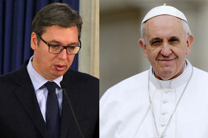 PREDSEDNIK SRBIJE SA IZASLANIKOM KATOLIČKE CRKVE: Papa Franja pozvao Vučića da poseti Vatikan