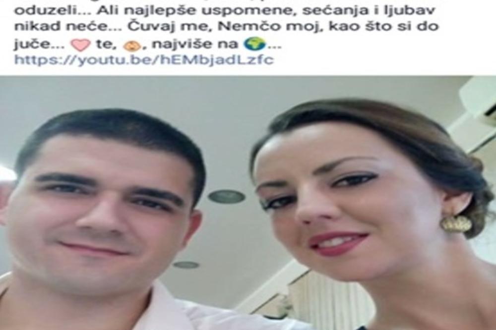 TOLIKO TOGA SMO ŽELELI, SVE SU NAM ODUZELI! Ovako se od ubijenog advokata Nemanje Stojanovića oprostila njegova verenica!