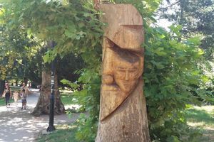 ČUDO U SOKOBANJSKOM PARKU: Oživelo drvo srušeno u oluji pretvoreno u skulpturu Nikole Tesle
