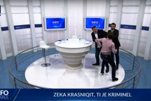 SVAĐA, PESNIČENJE PA PREBIJANJE: Pogledajte tuču albanskih poslanika u studiju TV Klan Kosova