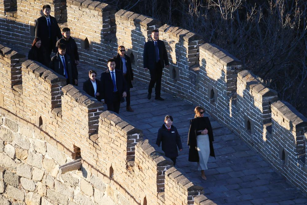 Melanija Tramp, Kineski zid
