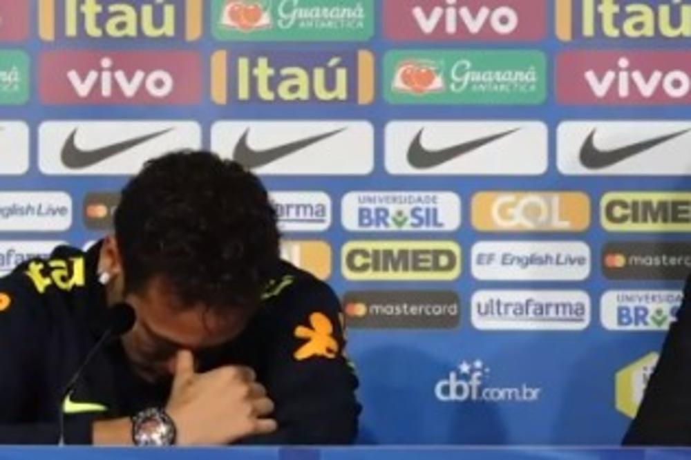 (VIDEO) NIJE MOGAO DA ZADRŽI SUZE: Najskuplji igrač na svetu posle pobede Brazila napustio konferenciju uplakan