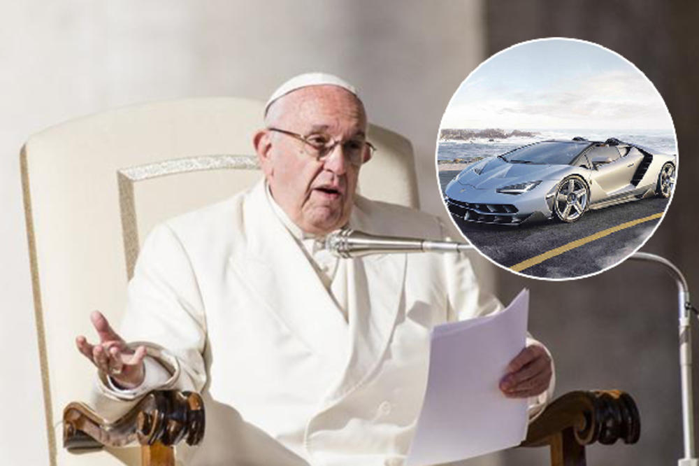 (VIDEO) PAPINA ZVER NA AUKCIJI: Čelnik Vatikana dobio sportska kola na poklon, prodaje ih da pomogne hrišćanima