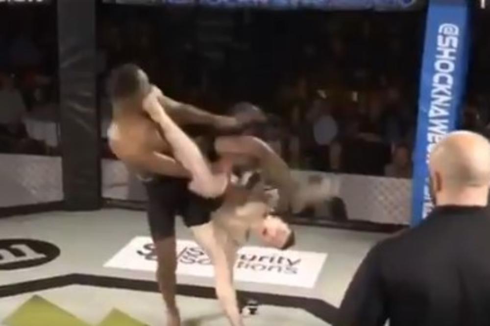 (VIDEO) OVO SE VIĐA SAMO U FILMOVIMA: MMA borac brutalnim kapoera nokautom u prvoj rundi patosirao rivala na svom debiju!