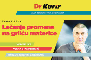 DANAS UŽIVO O LEČENJU PROMENA NA GRLIĆU MATERICE: Dr Igor Jeremić govori o važnosti redovnih ginekološki pregleda
