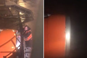 (VIDEO) PUTNIK SE LEPO SMESTIO U AVION: A onda se šokirao kad je kroz prozor video čime radnik lepi motor!