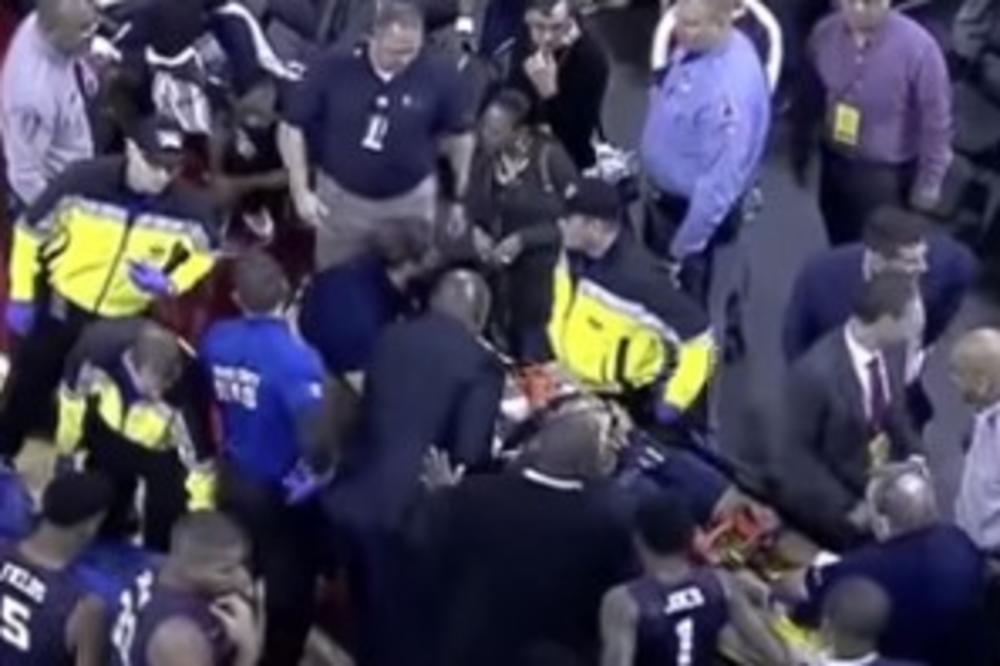 (VIDEO) UŽASNA TRAGEDIJA: Košarkaš doživeo srčani udar tokom meča, jedva su uspeli da ga ožive!