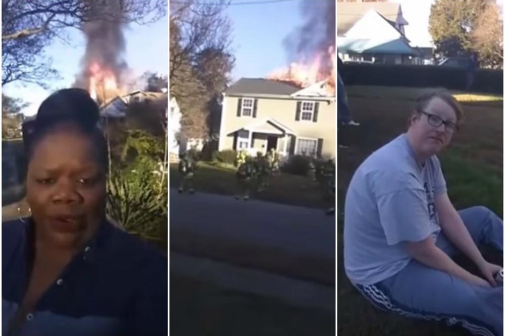 (VIDEO) UHVAĆEN PRED KAMERAMA: Izveštavala uživo o požaru, pa naišla na jednog muškarca, ali se ovom priznanju nije nadala!