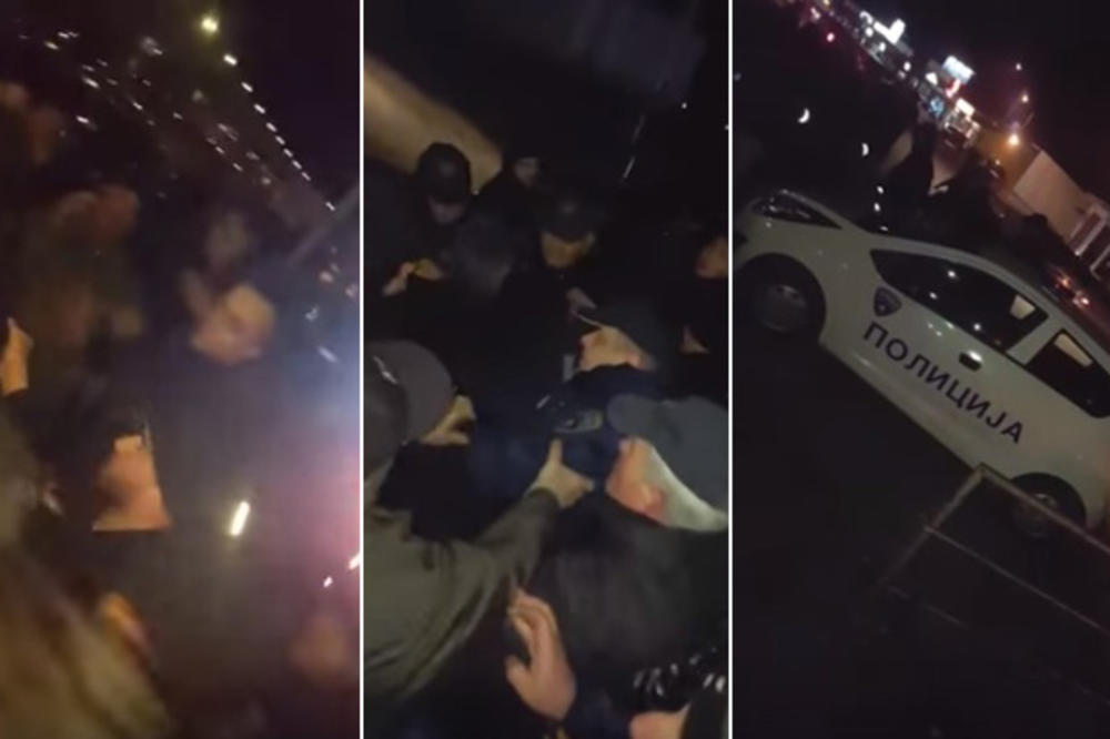 (VIDEO) INCIDENT NA PROTESTU VMRO-DPMNE U  TABANOVCIMA: Pokušali da blokiraju granični prelaz, pa napali policiju!