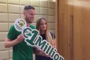 (VIDEO) ŽIVOT MU SE OKRENUO U SEKUNDI: Irski fudbaler dobio milion evra na lutriji za Novu godinu