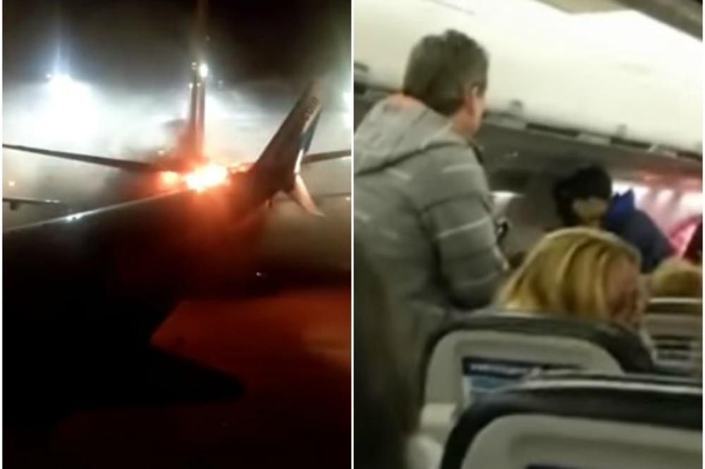 (VIDEO) DRAMA NA AERODROMU: Sudarila se dva aviona, buknuo požar, putnici vrištali u panici