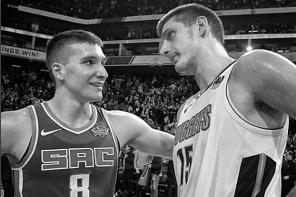 (FOTO) PRIJATELJSTVO PRE SVEGA! Evo šta je Bogdan  poručio Jokiću nakon okršaja u NBA