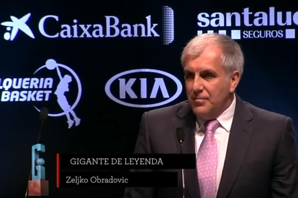(VIDEO) ŽELJKO OBRADOVIĆ JE GIGANT LEGENDA: Omaž Španaca trofejnom srpskom stručnjaku