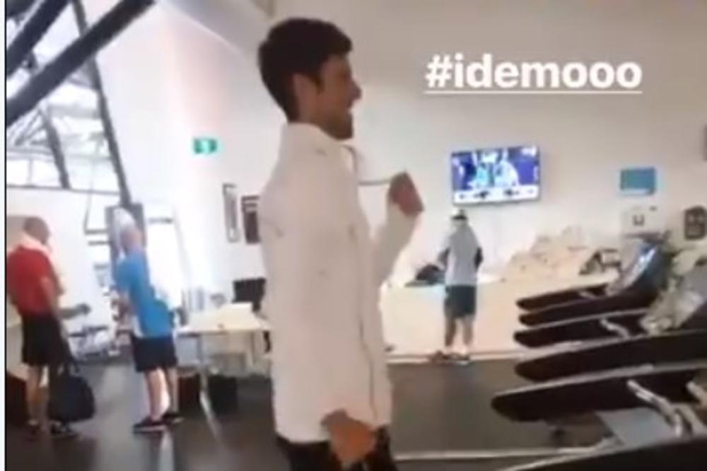 (VIDEO) IDEMOOO! NOLE ĐUSKA OD SREĆE: Đoković sjajno raspoložen pred start Australijan opena!