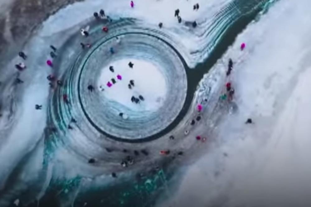 (VIDEO) TAJNOVITA TVOREVINA MAJKE PRIRODE: Misteriozni ledeni disk u Kini zbunio i stručnjake